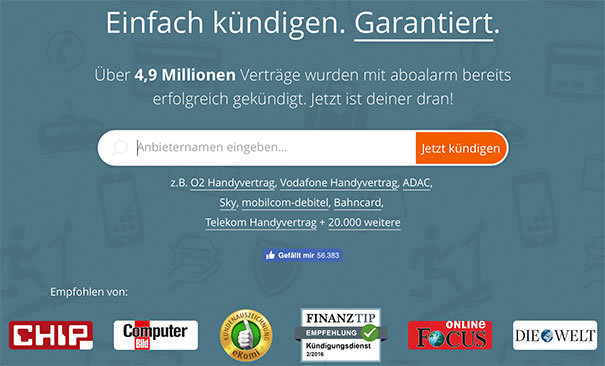 Aboalarm - einfach kündigen
