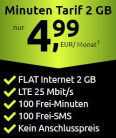2 GB Crash Telekom LTE Tarif für 4,99€