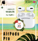 Apple AirPods Pro für 1€ mit 18 GB Mobilcom Telekom LTE Allnet Flat für 16,99€