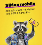8 GB SIMon Mobile Flat ab 8,99€ / Monat im Vodafone Netz | ohne Laufzeit