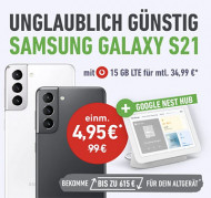 Vodafone Smart L Plus (bis zu 20GB) ab 34,99€ mit iPhone 12 (mini) ab 4,95€ | Galaxy S21 ab 49,95€ | Vivo X60 Pro 5G für 4,95€