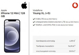Vodafone Young XL Unlimited Flat (5G Netz Tarif) mit Handy ab 4,95€